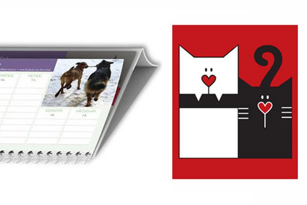 Za darilo koledar v pomoč živalim