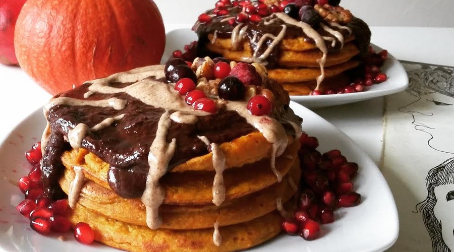 Recept: Jesenske ameriške palačinke z bučo (foto: Sabina Turk)