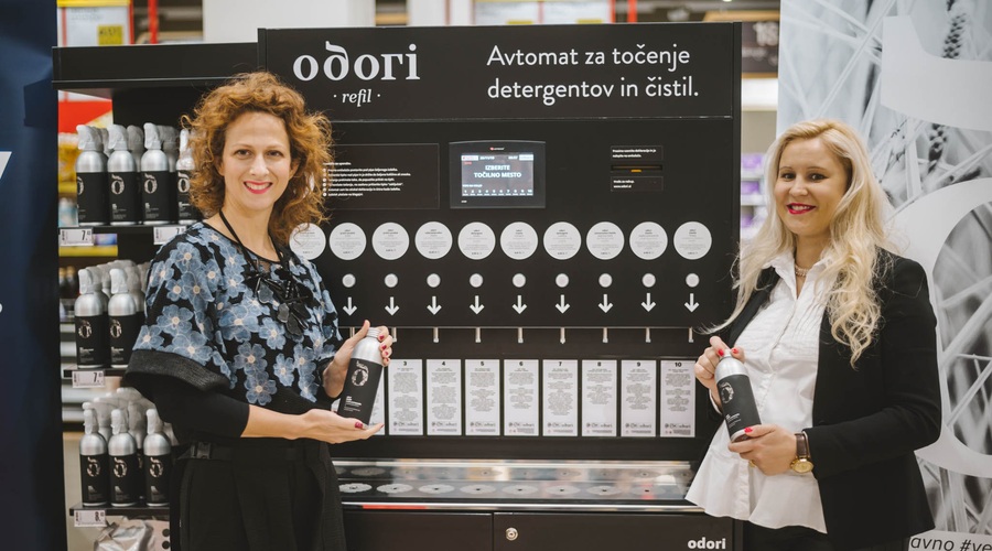 V Intersparu Citypark v Ljubljani na voljo prvi refil avtomat Odori (foto: promocijski material)