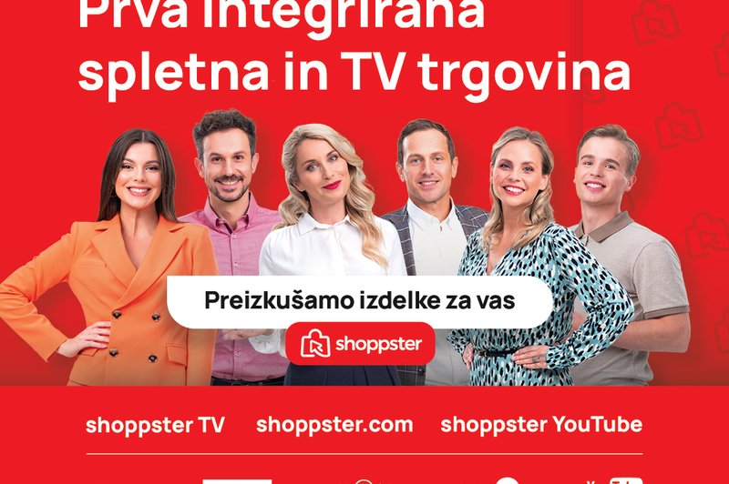 Tukaj je Shoppster – prva spletna in televizijska trgovina v Sloveniji! (foto: shoppster)