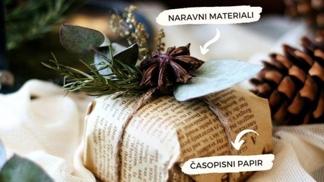 Kako zaviti darila z naravnimi materiali?