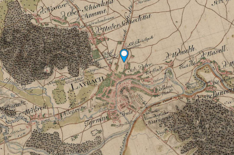 Staro ime vašega kraja? Poglejte zemljevid Habsburžanov iz 18. stoletja (foto: Posnetek zaslona maps.arcanum)