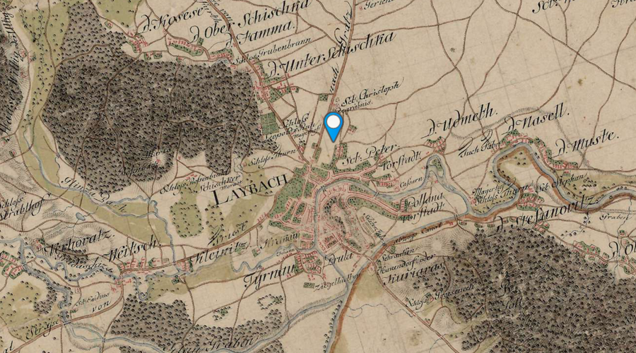 Staro ime vašega kraja? Poglejte zemljevid Habsburžanov iz 18. stoletja (foto: Posnetek zaslona maps.arcanum)