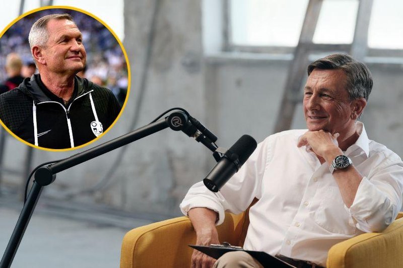Borut Pahor bo v Ljubljani prvič v živo vodil podkast (gost nogometni heroj Matjaž Kek) (foto: Sami Rahim/Profimedia/fotomontaža)
