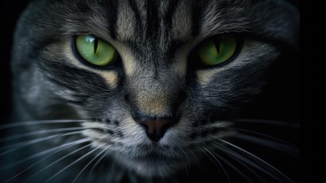 Kaj pomeni, če imate doma mačko z zelenimi očmi?