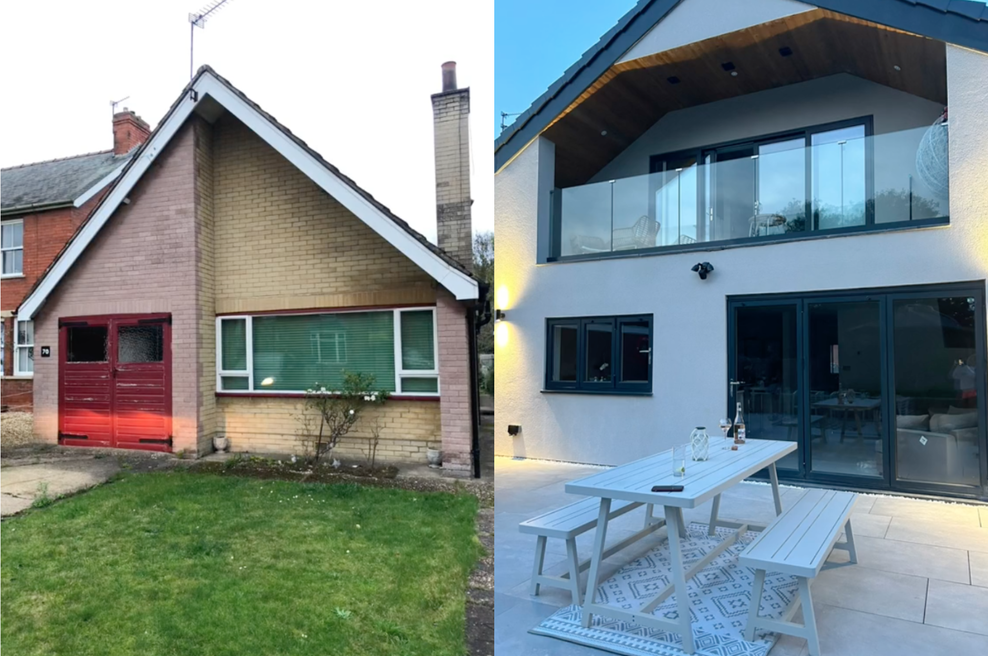 "Kupila sva najgršo hišo v soseski in jo sama prenovila" (Sedaj je vredna 400.000 eur) (foto: posnetek zaslona TikTok@laureynoldsxx)