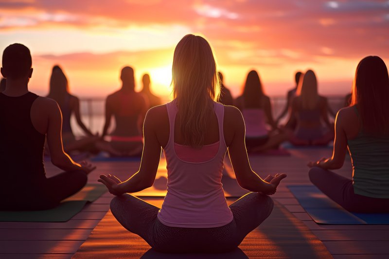 Skupinska meditacija, joga