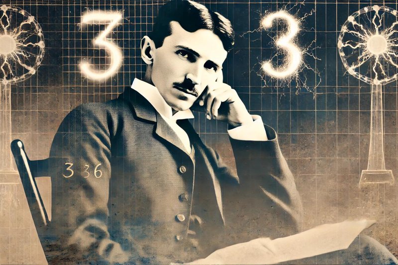 Zakaj je bil Nikola Tesla obseden s števili 3, 6 in 9? (foto: AI)