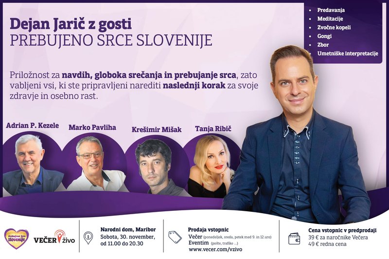 Prebujeno Srce Slovenije v živo z gosti