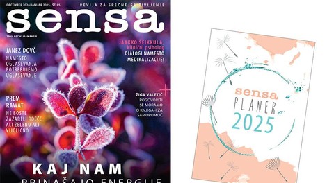 Zima nas vabi, da stopimo v prostor tišine - iz praznične REVIJE SENSA s priloženim planerjem!