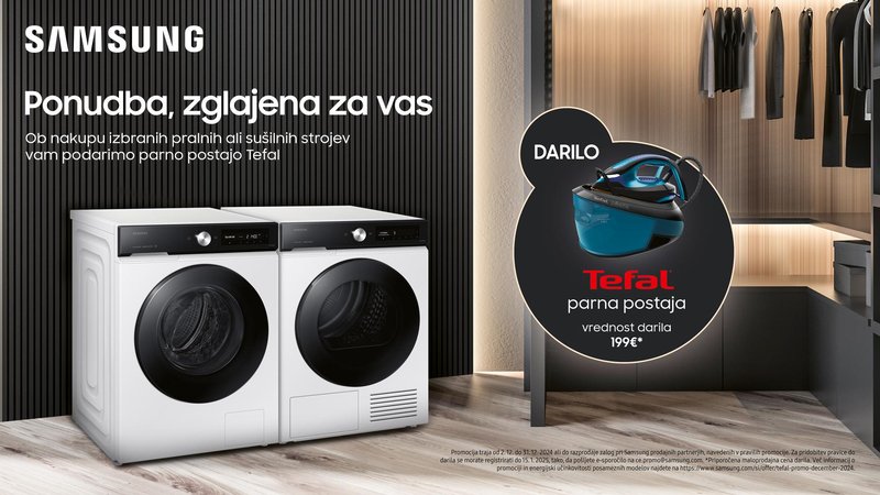 Pralni in sušilni stroji, ki vas razbremenijo med prazniki