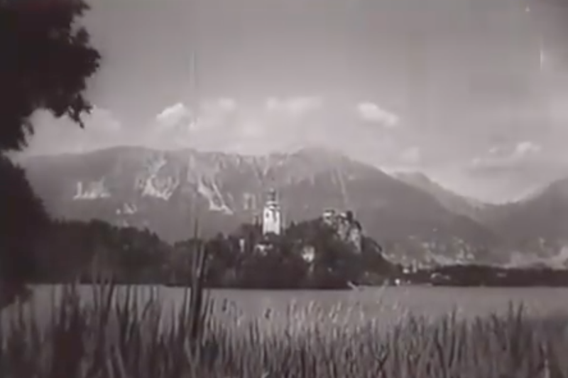 Kako je izgledal Bled leta 1946? (foto: posnetek zaslona Facebook)