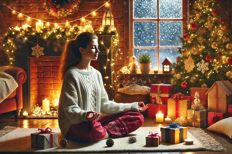 Božična meditacija: Ritual, ki ga lahko izvedete te praznike (foto: AI)