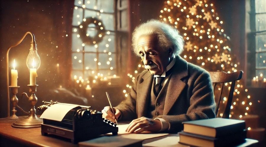 Einsteinovo božično pismo otrokom iz leta 1935 - Njegove besede nas nagovarjajo tudi danes (foto: ai)