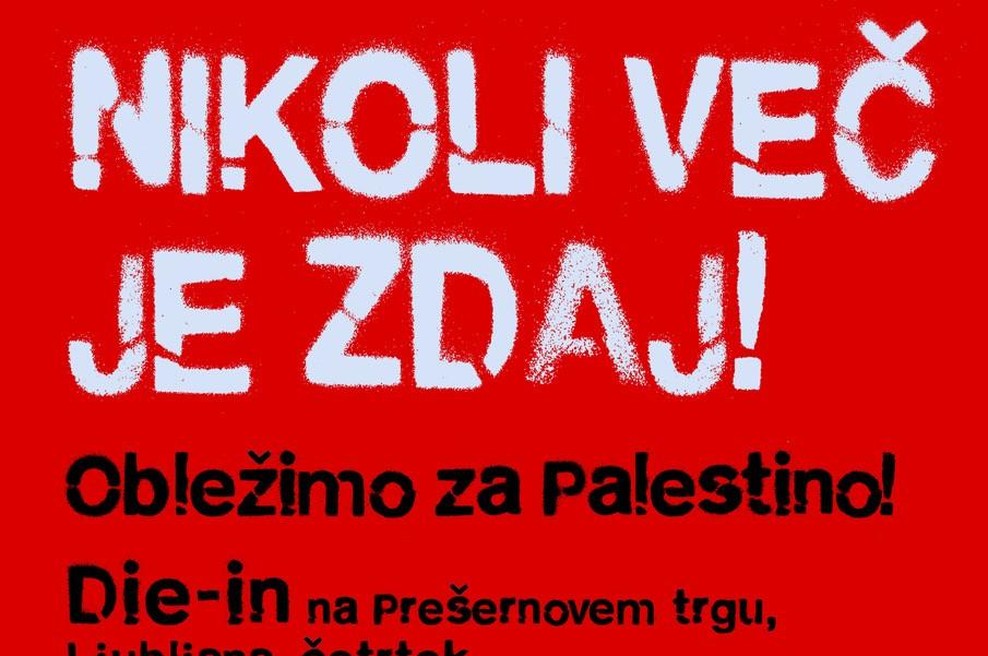 Nikoli več je zdaj! Obležimo za Palestino! (foto: promocijski material)