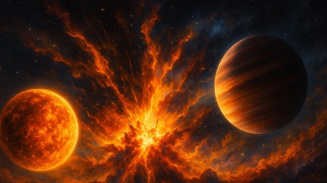 nebo vesolje planeti