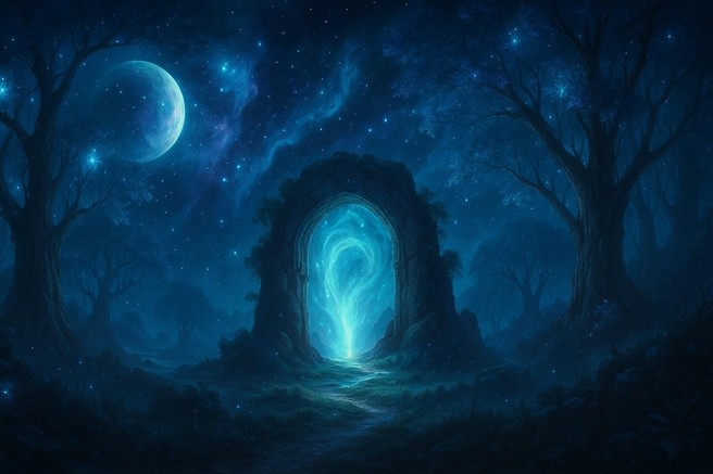 vesolje nebo zvezde luna