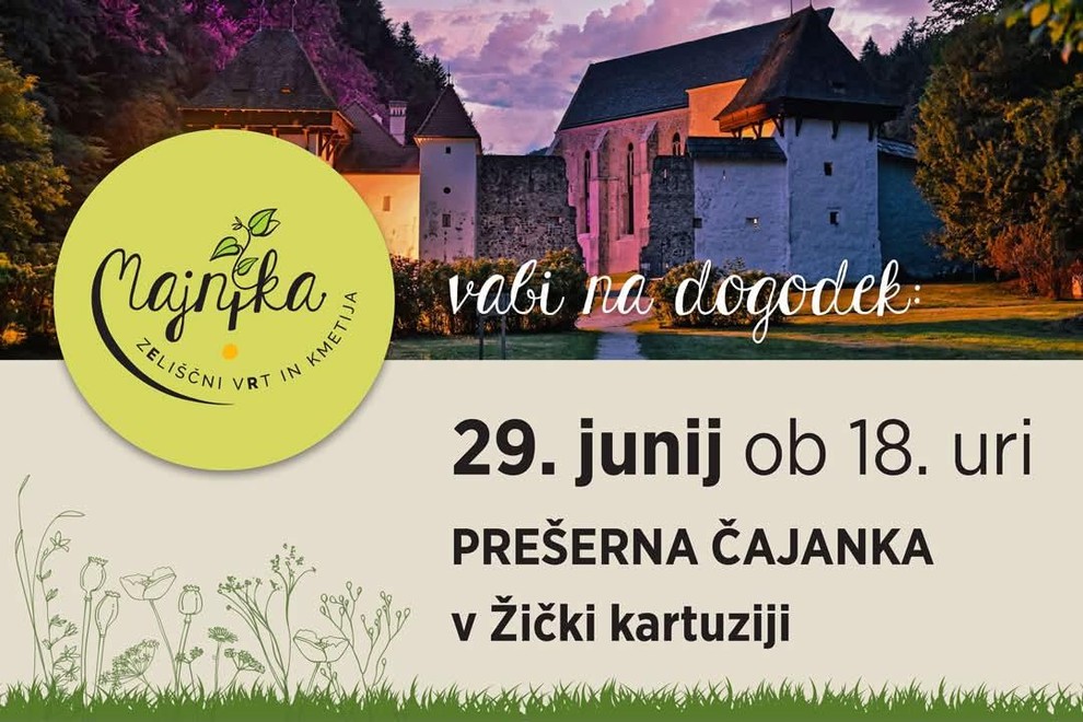 PREŠERNA ČAJANKA z Natašo Kramberger v Žički kartuziji