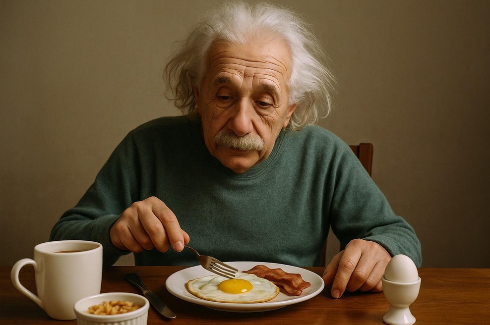 Kaj je za zajtrk jedel Einstein? (foto: ai)