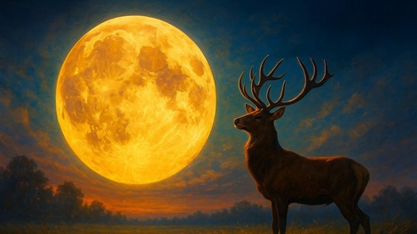 polna luna jelen