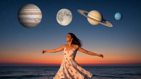morje ženska planeti