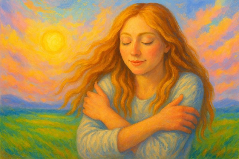 ljubezen do sebe objem sebe