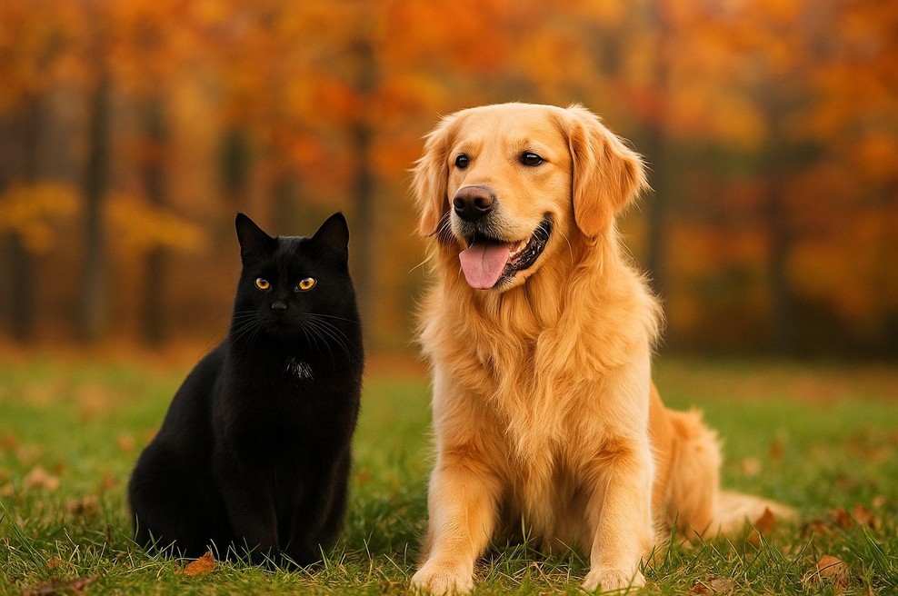 Ste v partnerskem odnosu črna mačka ali zlati prinašalec? (foto: ai)