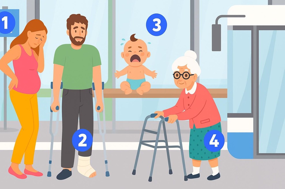 Komu bi odstopili sedež na avtobusu? Osebnostni test, ki razkrije vaše vrednote (foto: AI po navdihu: kobieta.interia.pl)