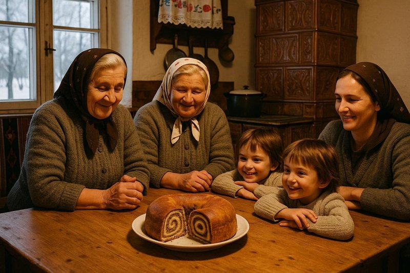 družina potica po starem