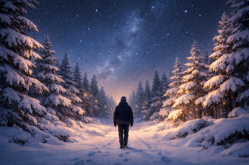 Krščanski božič je le eden od zamaskiranih starih praznikov, ki jih praznujemo v čast obujenih sil narave (foto: AI)