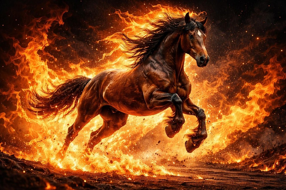 Prihaja OGNJENI KONJ in z njim čas velikih preobratov (foto: ai)