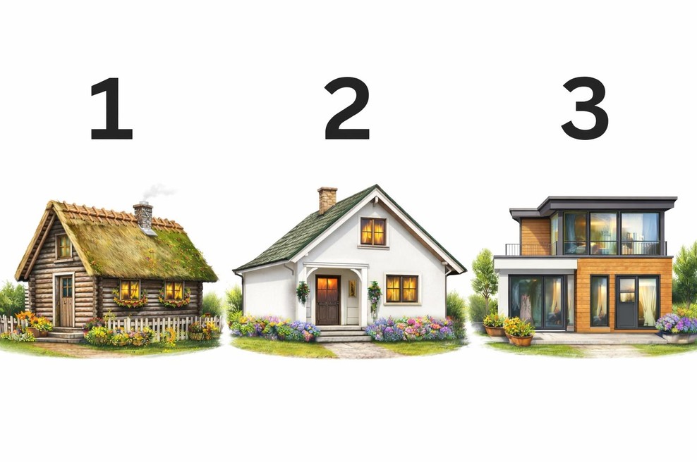 V kateri hiši s slike bi živeli? Test razkriva o vas tisto, česar morda niste vedeli o sebi (foto: ai / edukujsee.com)