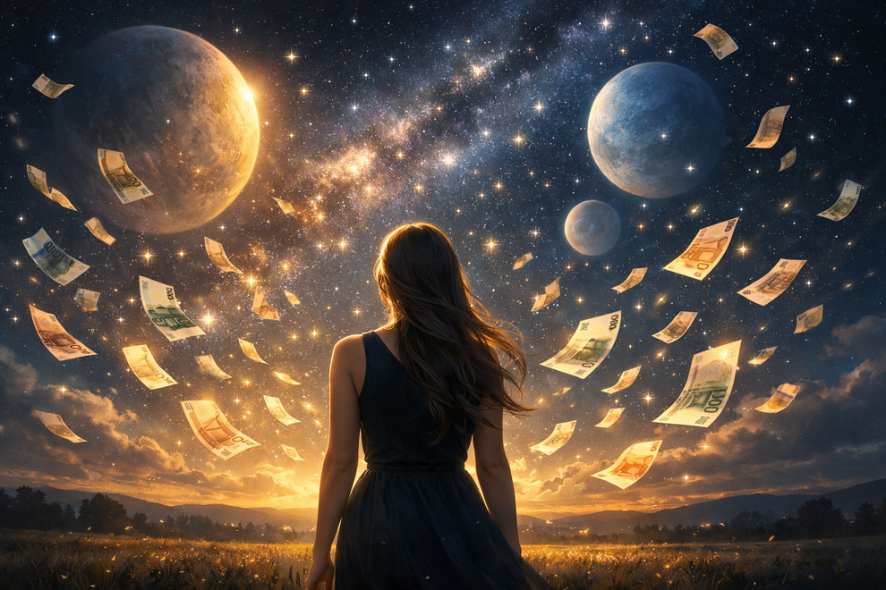 Marec 2026 naj bi bil finančno še posebej naklonjen trem znamenjem. Preverite, katerim. ➡️