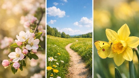 Izberite pomladno sličico in prejmite sporočilo za ta vikend