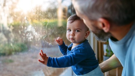 otrok oče dojenček