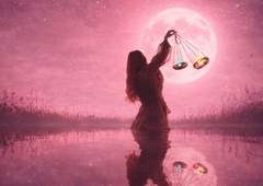 Rožnata polna luna v tehtnici prinaša priložnost za nove začetke