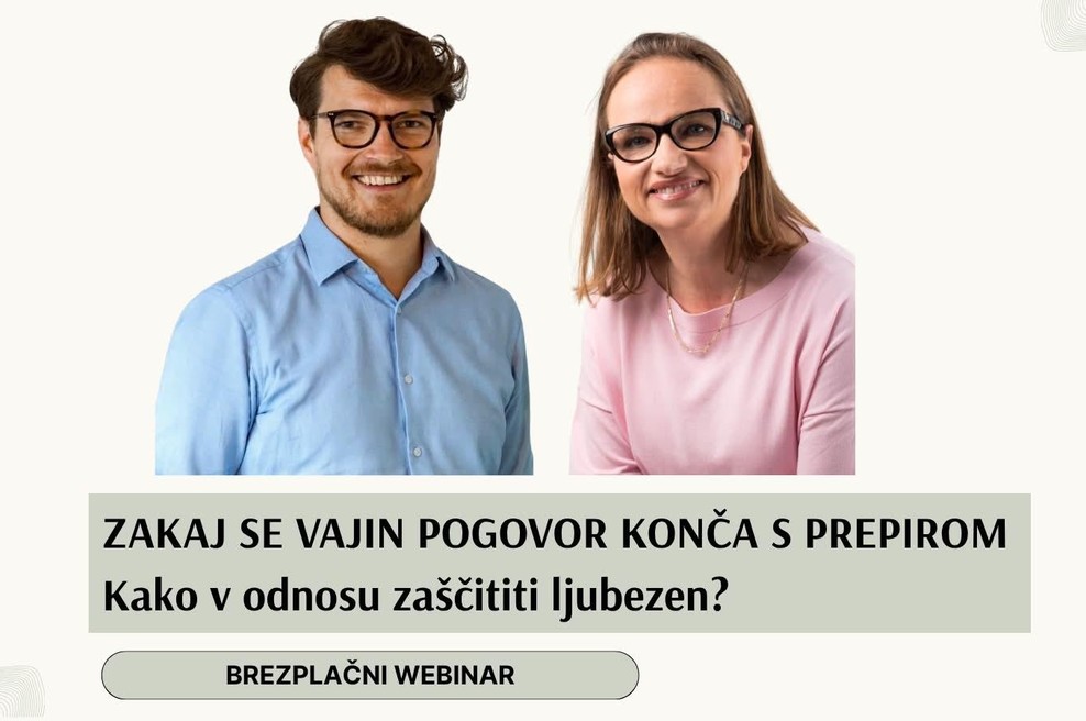 Zakaj se nekateri pari vedno znova prepirajo o istih stvareh? Terapevta poudarjata, da se razlogi za konflikte skrivajo globlje (foto: osebni arhiv)