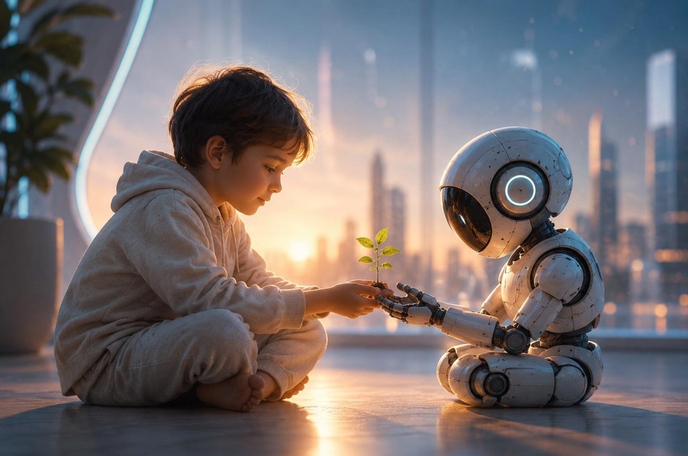 Generacija beta: otroci prihodnosti, ki bodo odraščali v svetu umetne inteligence (foto: ai)