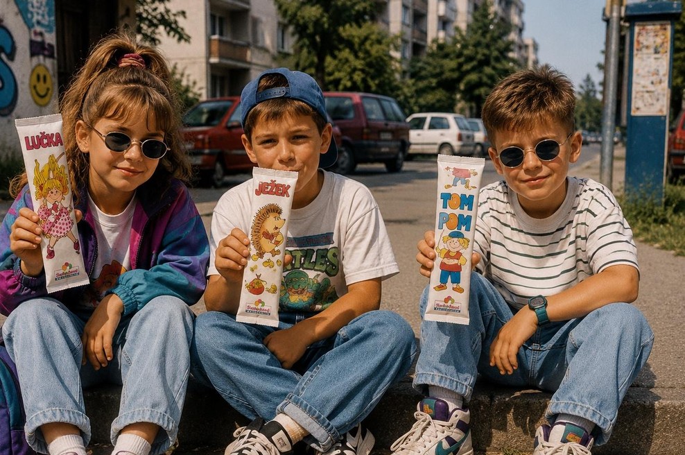 14 nostalgičnih sladkarij iz vaše mladosti. Se jih še spomnite? (foto: AI)