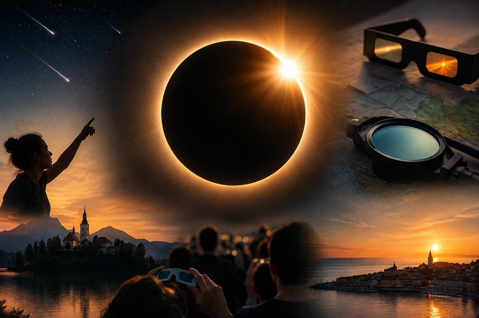 Vse, kar morate vedeti o sončnem mrku 12. avgusta: kako ga opazovati v Sloveniji in kaj prinaša po astroloških napovedih (foto: AI)