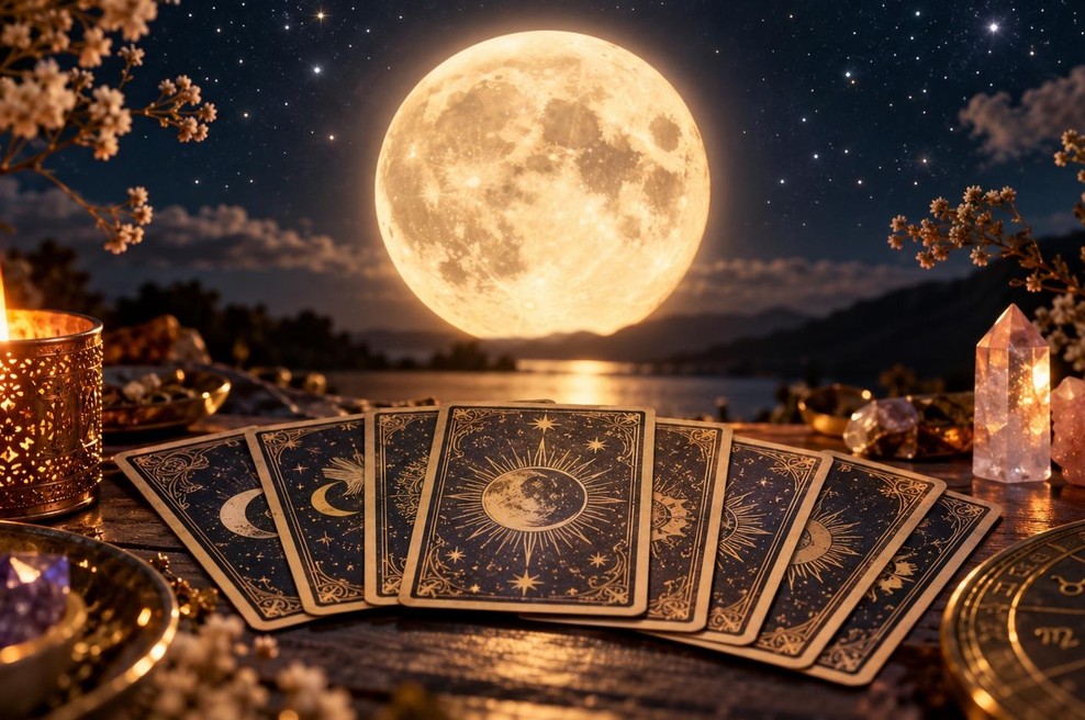Tarot horoskop za polno luno 26. oktobra: Kaj sporočajo karte vašemu znamenju? (foto: ai)