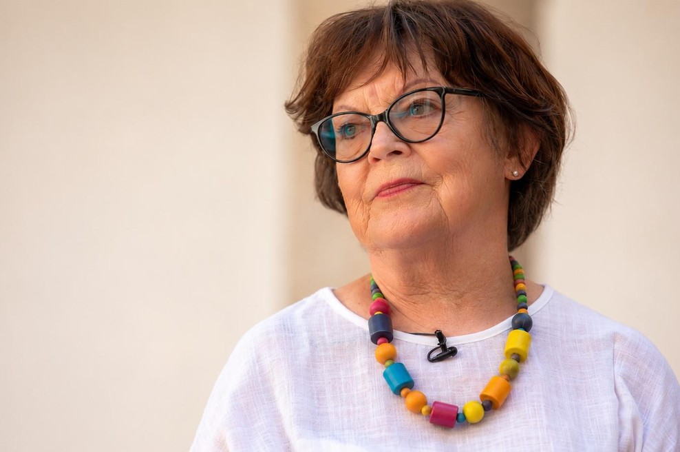 Vidka Kuselj: "Moža mi je demenca jemala počasi, dan za dnem." (foto: Stella Resnik)